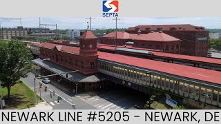 SEPTA Regional Rail Newark Line 5205 to Newark DE Station Announcements at Wilmington Station [upl. by Arimas]