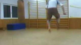 Jumping back kick tutorial [upl. by Utley634]