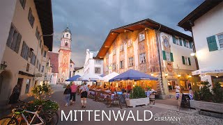 MITTENWALD GERMANY 🇩🇪  The Most Picturesque Evening Walk In Alpenwelt Karwendel 8K [upl. by Demetri]