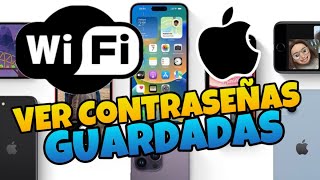 👉 Como VER las CONTRASEÑAS de WIFI GUARDADAS en IPHONE 🔥 [upl. by Seuqramed704]