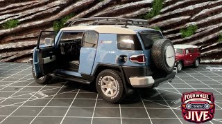 NEW FJ Cruiser Review 124 Scale Cavalry Blue X treme Edition Unbranded Toyota pullback 4wd 4x4 [upl. by Thorrlow]