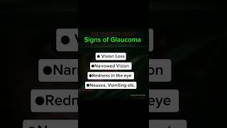 Glaucoma Meaning signssymptoms on Glaucoma healtheducation glaucomaawareness glaucoma health [upl. by Illac565]