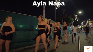 AYIA NAPA CYPRUS Nightlife Walk Tour 2023 [upl. by Johst]