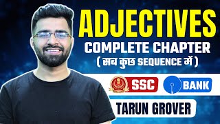 Adjectives  English Grammar for CET SSC CGL CPO CHSL CDS  SBIIBPS POClerk  Tarun Grover [upl. by Silva]