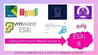 Adding ESXi 8 Host to VCenter  TAMIL [upl. by Elysee]