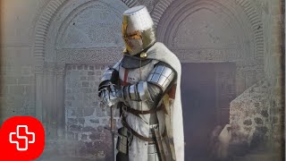 Medieval German Templar song Palästinalied Lyric Video [upl. by Nnylirak]