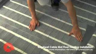 Amuheat Cable Mat Floor Heating Installation [upl. by Horbal]