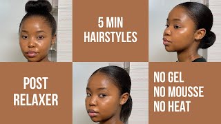 7 EASY RELAXED HAIRSTYLES  Buhle Mayatula [upl. by Regazzi730]