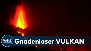 VULKAN CUMBRE VIEJA TOBT SICH AUS Menschen und Tiere leiden unter Asche und Lava [upl. by Eltsirk227]