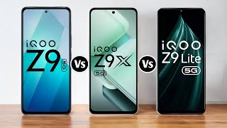 IQOO Z9 Vs iQOO Z9x Vs iQOO Z9 Lite [upl. by Jaquelin]