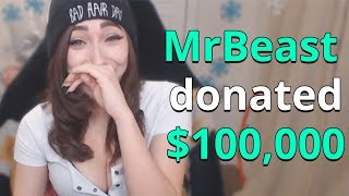 DONATING 100000 TO ATTRACTIVE FORTNITE STREAMERS [upl. by Pitchford]