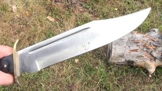 Timber Rattler Outlaw Bowie Knife 20  Shipping Budget Blade [upl. by Ynnol]