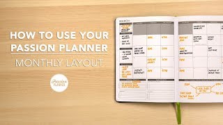 How To Use Your Passion Planner Monthly Layout [upl. by Anurb]