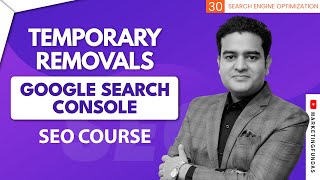 Remove URL From Google Search Console  Temporary Removals in Google Search Console  seocourse [upl. by Jordan]