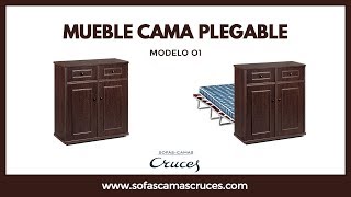 Mueble cama plegable perfecto para recibir invitados [upl. by Reena785]