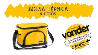 Bolsa Térmica 5 litros VONDER [upl. by Naerb]