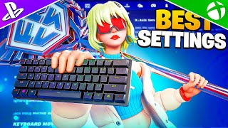 NEW Best Keyboard SETTINGS  Sensitivity In Chapter 5 Season 4 Fortnite Tutorial [upl. by Nnaycnan]