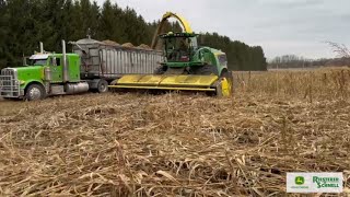 John Deree 9900 SelfPropelled Forage Harvester  Riesterer amp Schnell [upl. by Yrovi]