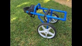 How to make a Wheelchair for Dogs  using PVC updates in description [upl. by Bueschel]