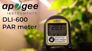 Daily Light Integral meter  The DLI 600 by Apogee [upl. by Delmore]