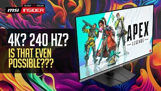 240 Hz on a 4k OLED monitor Is that even possible  MPG321URX QDOLED [upl. by Carolina]