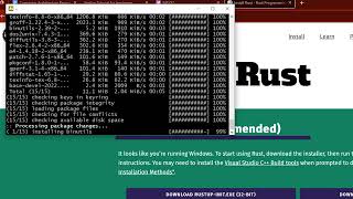 Install Rust on windows without downloading Visual C build tools [upl. by Sink]