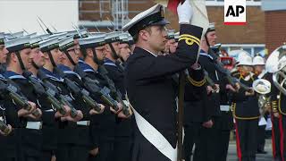 Charles and Camilla officially name aircraft carrier [upl. by Amberly]