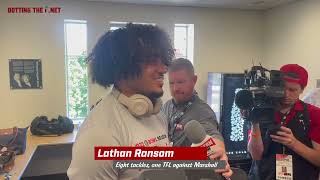 Ohio State safety Lathan Ransom after an easy win over Marshall [upl. by Micheal993]