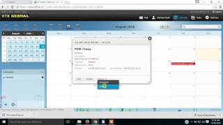 How to create and send an Event using IITK WEBMAIL Calendar [upl. by Ttik]