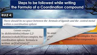 Formulas of Mononuclear Coordination Entities [upl. by Icyac]