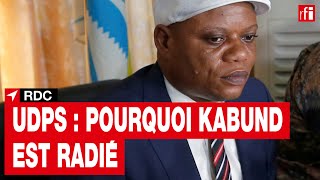 RDC  chef intérimaire du parti présidentiel JeanMarc Kabund radié de lUDPS • RFI [upl. by Rori658]