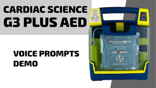 Cardiac Science G3 Plus AED  Voice Promps [upl. by Gerdeen]