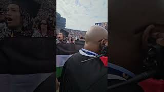 University of Michigan graduates stage ProPalestine protest at commencement ceremony [upl. by Tillman574]