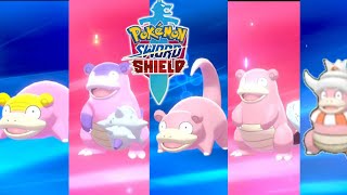 Galarian Slowpoke Galarian Slowbro Kanto Slowpoke Kanto Slowbro and Slowking Location  Pkmn SwSh [upl. by Robyn440]