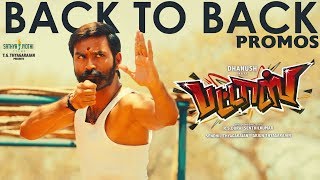 PATTAS  Back To Back Promos  Dhanush  Durai Senthil Kumar  VivekMervin  Sathya Jyothi Films [upl. by Carmon]