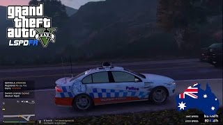 GTA 5  LSPDFR Australia  PreRelease Ford Falcon XR8 Highway Patrol on Route 68 [upl. by Eniawed519]