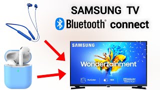 samsung smart tv bluetooth connection [upl. by Platto179]