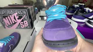 UA FAKE  REP PK Travis Scott Sb Dunk 30 and Updated Purple Lobster how do they hold up [upl. by Santa97]