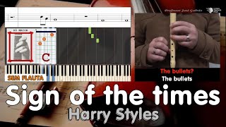 Sign of the times Harry Styles Tutorial Flauta Piano Guitarra Educação Musical José Galvão SVG [upl. by Yro]