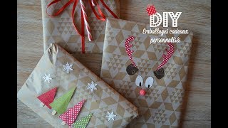 DIY facile  emballages cadeaux originaux [upl. by Anevad]