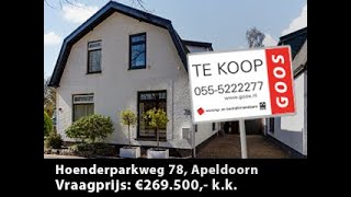 Hoenderparkweg 78 Apeldoorn GOOS Makelaardij Apeldoorn [upl. by Acherman]