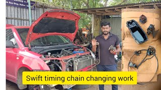 Swift timing chain changing work kanaguautocarriageswift [upl. by Buerger]