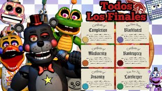 Como Conseguir Todos Los FinalesCertificados De FNaF 6 Compilación [upl. by Lucila]