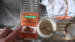 Brot backen Sauerteig selber herstellen [upl. by Rasaec464]