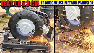 lidl tronçonneuse à métaux parkside parkside pmts 180 a1 test acier Metal Grinder Trennschleifer [upl. by Lattimer]