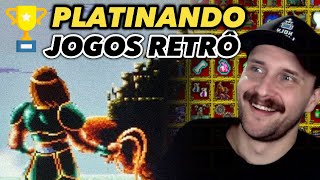 Platinando JOGOS RETRÔ SNES MEGA PS1 PS2 NES etc 🥈37 zerados  17 platinas 🥇 [upl. by Irrehc]