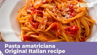 PASTA AMATRICIANA  Original Italian Recipe [upl. by Pirozzo456]