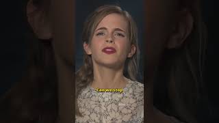 Emma Watson Finds Out Santa Is Fake 😲🎅 emmawatson funny [upl. by Elahcar]