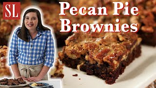 SWEET and GOOEY Pecan Pie Brownies  Layers of Deliciousness  Souths Best Recipes [upl. by Margaretha622]