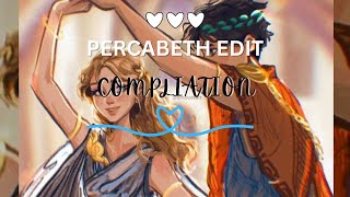 Percabeth Edits Compilation  Urfavbrunetteval  Part ONE [upl. by Ayerim]